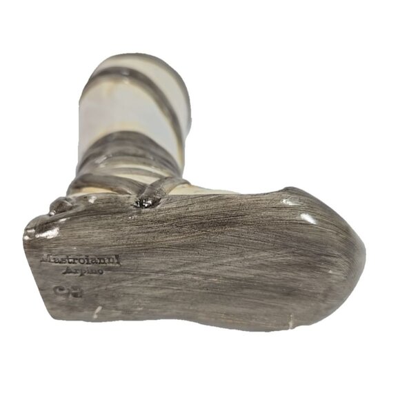 Mastroianni Arpino Curled-Toe Sandal Shoe Ceramic Miniature Vase Vintage Italian - Picture 6 of 9